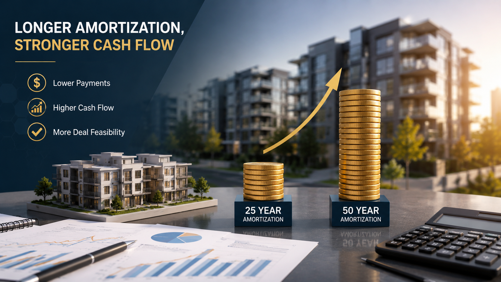 How Does a Longer Amortization Actually Change Monthly Cash Flow and Deal Feasibility