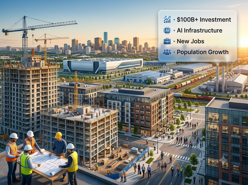 Edmonton real estate market growth chart driven by investment and migration