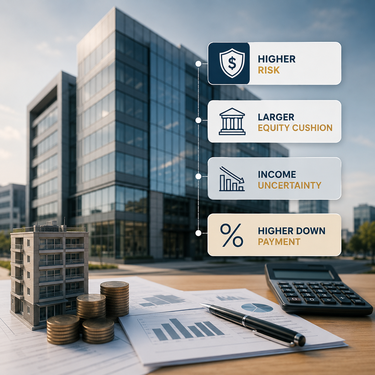 Why commercial real estate usually needs so much money down